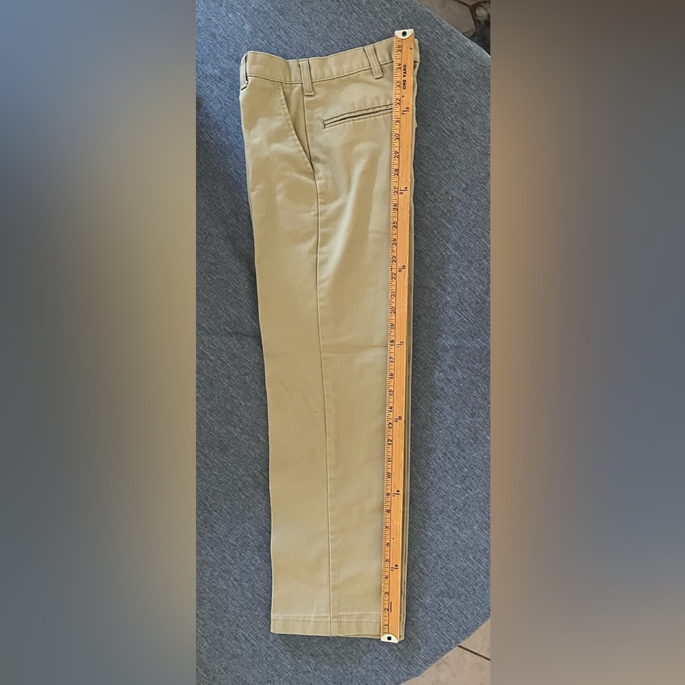 SCHOOL APPAREL Chino Khaki Pants Boys Sz 12 SLIM
